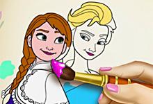 play Frozen Coloring Book