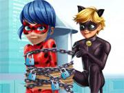 Cat Noir Saving Ladybug