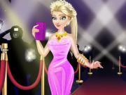 play Elsa Red Carpet Dress Up