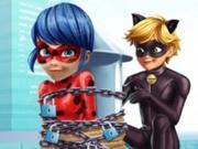 Cat Noir Saving Ladybug