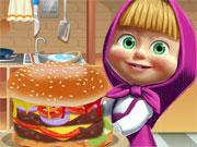 play Masha Big Burger