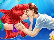 Ariel Kissing Underwater