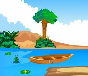 play Escapezone Wooden Boat Escape From River