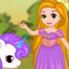 play Enjoy Rapunzel Unicorn Care