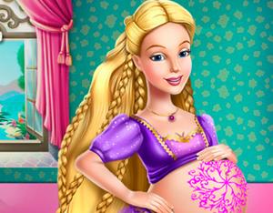 play Barbie Rapunzel Pregnant Check-Up
