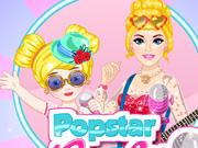 play Popstar Barbie And Daughter