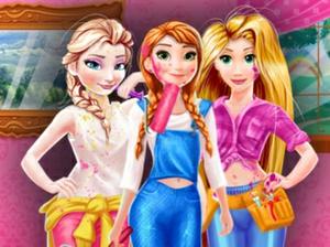 play Disney Princesses Room Painting