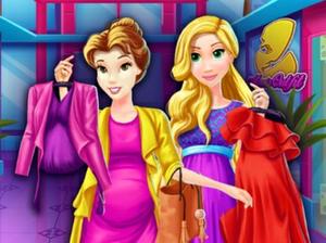 play Pregnant Princesses Mall Shopping