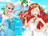 Elsa At Ariel Wedding