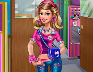 play Sery College Dolly Dress Up