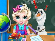 play Baby Elsa School Time