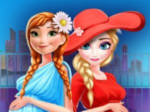 play Elsa And Anna Pregnant Mall Shopping