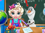 play Baby Elsa School Time