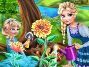 Elsa Mommy Gardening