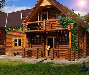 play Firstescape Classic Wooden Bungalow Escape