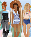 Bff Studio Surfing Girls Dress Up Game