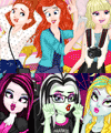 Monster High Vs Disney Princess Selfie Challenge Game