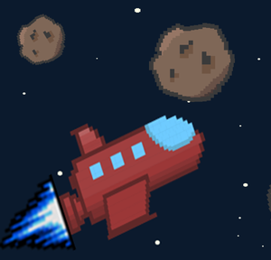 play Spaceship And Asteroids