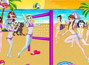 play Princess Vs Monster High Beach Volleyball