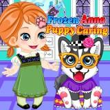 play Frozen Anna Puppy Caring
