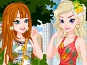 play Elsa And Anna Summer Matching Outfits