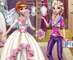 play Elsa Preparing Anna'S Wedding