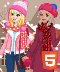 Winter Top Model Dress Up Game