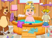 play Masha Bathroom Cleaning