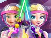 play Elsa And Anna Landing On Mars