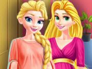 play Elsa And Rapunzel Share The Closet