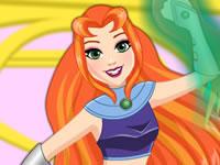 play Dc Superhero Girls Starfire Dress-Up