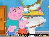play Peppa Pig Bathroom Cleaning