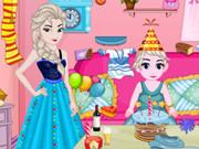 Baby Elsa Birthday Party Cleaning