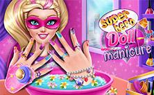 play Superhero Doll Manicure