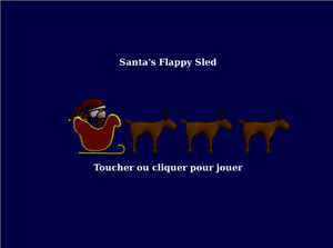 play Santa'S Flappy Sled