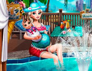 play Pregnant Eliza Pool Fun