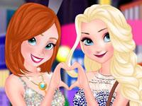 play Anna And Elsa Girls Night Out