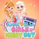 play Anna And Elsa Girls Night Out