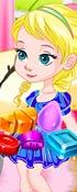 Baby Elsa Candy Fun