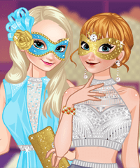 Frozen Sisters Masquarade Ball Dress Up