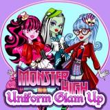 play Monster High Uniform Glam Up