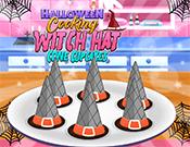 play Halloween Cooking Witch Hat Cone Cupcakes