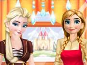 Anna And Elsa Work Dress Up game