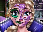 play Elsa Scary Halloween Makeup