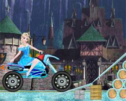 Elsa Rides To Castle
