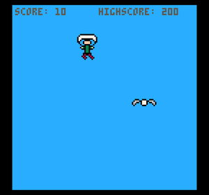 Sideways Eight Parachuting (One Hour Game Jam 76)