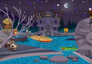 play Boy Rescue From Halloween Land Escape