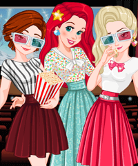 Princesses At The Movies Dress Up Game