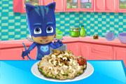 Pajama Hero Makes Risotto