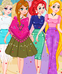 Princesses Back In Time Dress Up Game